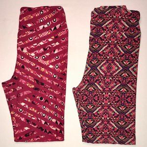 2 pairs of LuLaRoe OS Leggings
